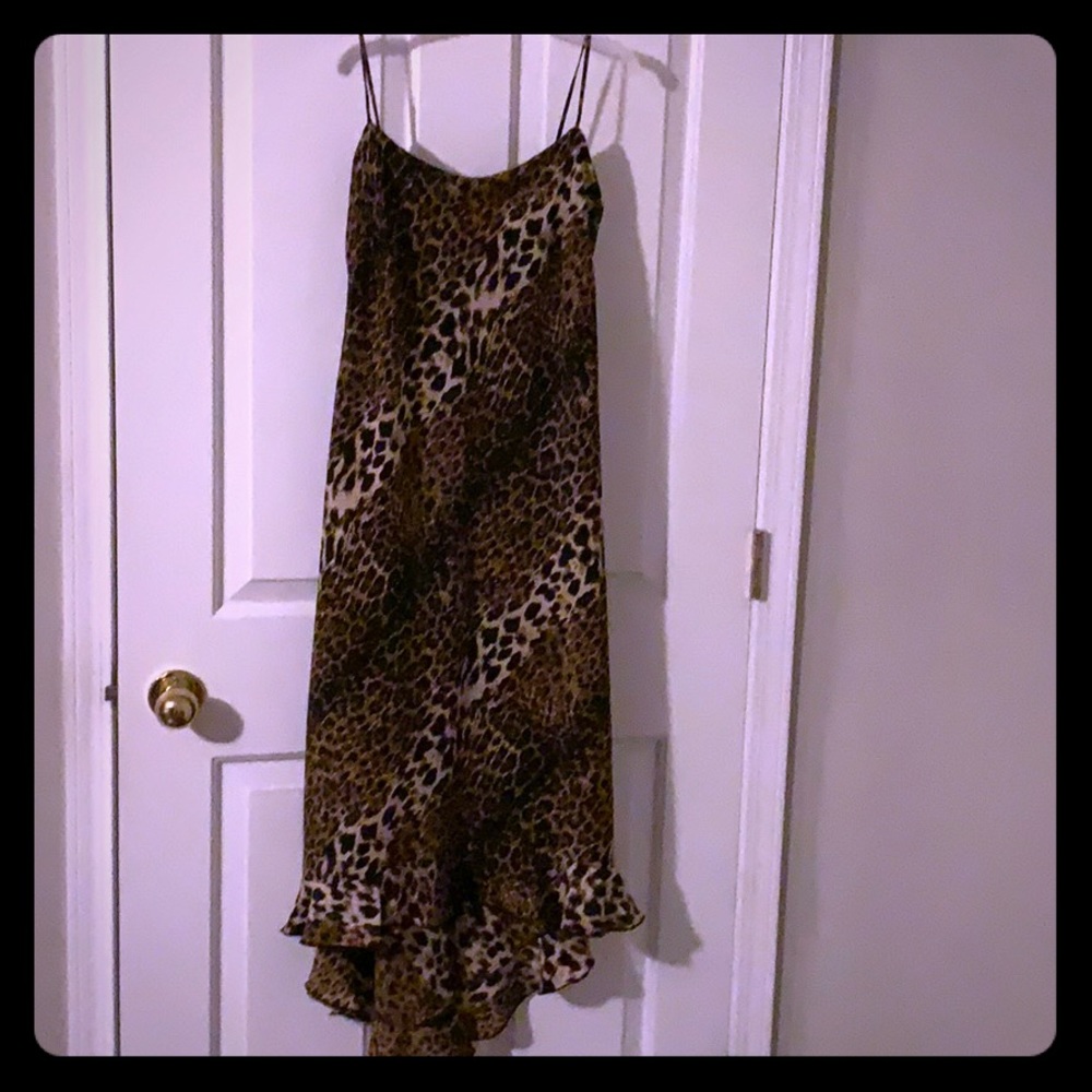 Leopard print stroppy dress